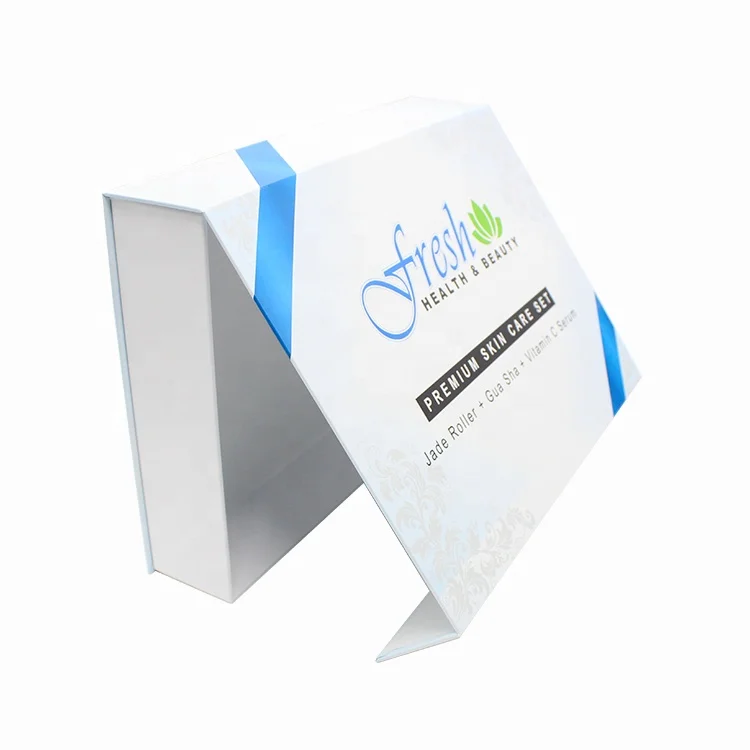 Guangzhou Custom Logo White Magnetic Flap Packing Box Magnet Gift Boxes Factory