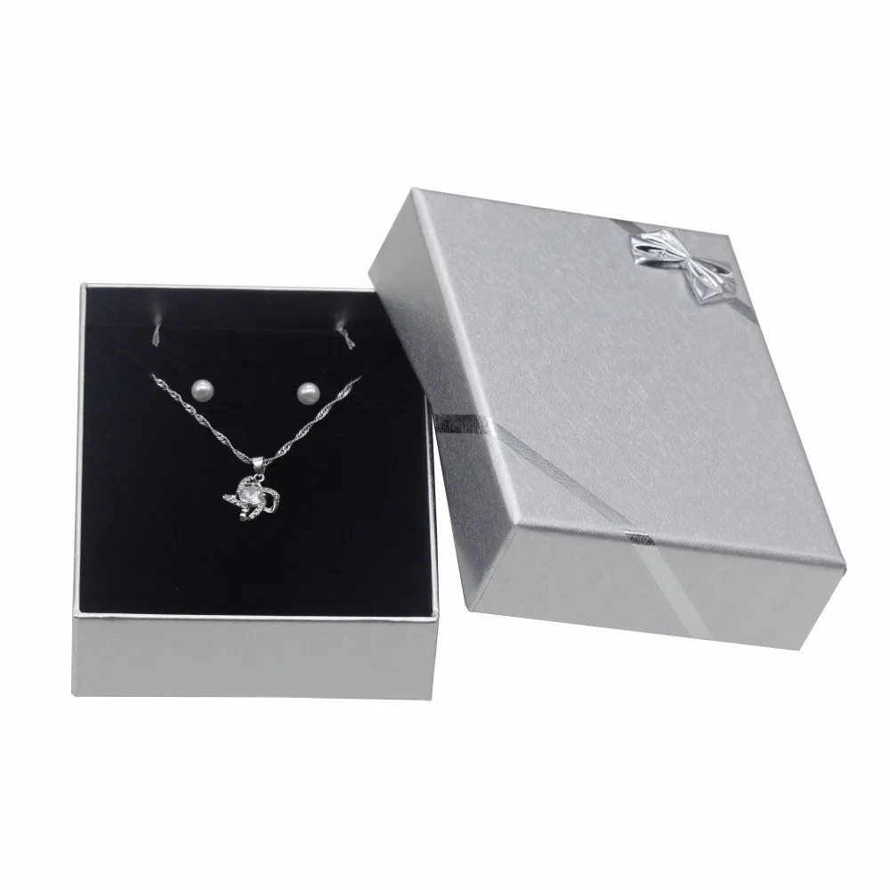 Wedding Gift Case Platinum Necklace Paper Jewelry Box
