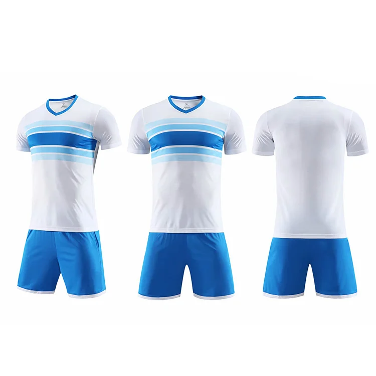
Silonprince Argentina custom Sublimation Printing blue &white stripe soccer jersey football shirt 