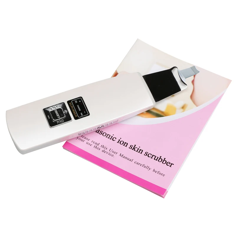 battery operated ultrasonic ion skin scrubber portable ultrasonic facial skin scrubber