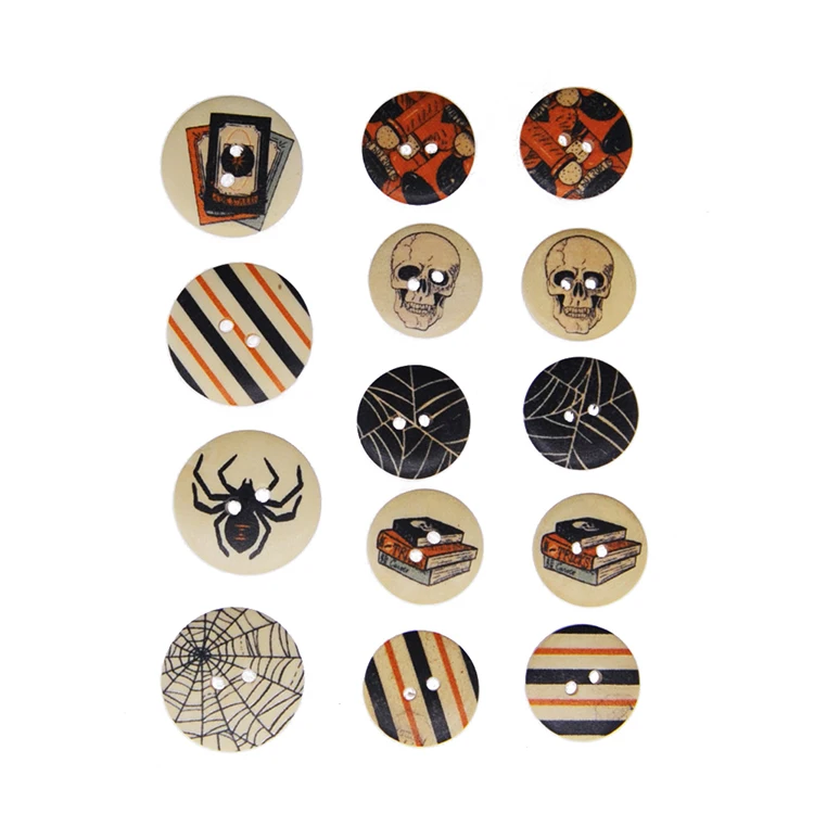 wholesale fancy upholstery custom wooden buttons