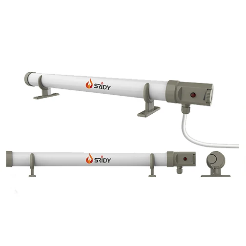 Greenhouse wall or floor mounted portable waterproof finned tubular electric heater TH03B
