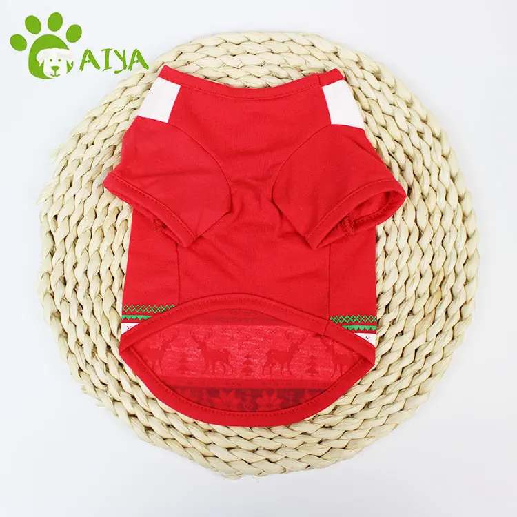 Hot sale multi sizes custom small dog christmas clothes