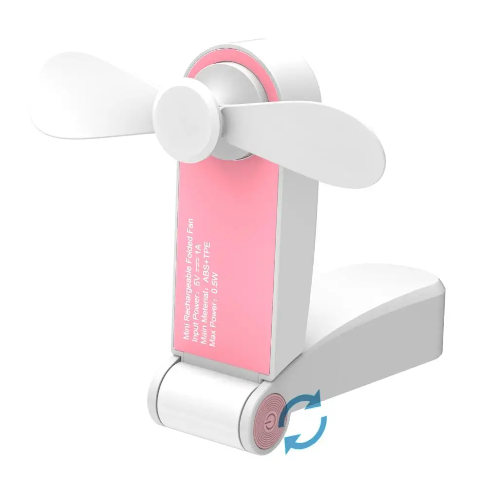 hot sale custom-made Portable Table Electric Rechargeable Folding Mini USB handheld Fan for home