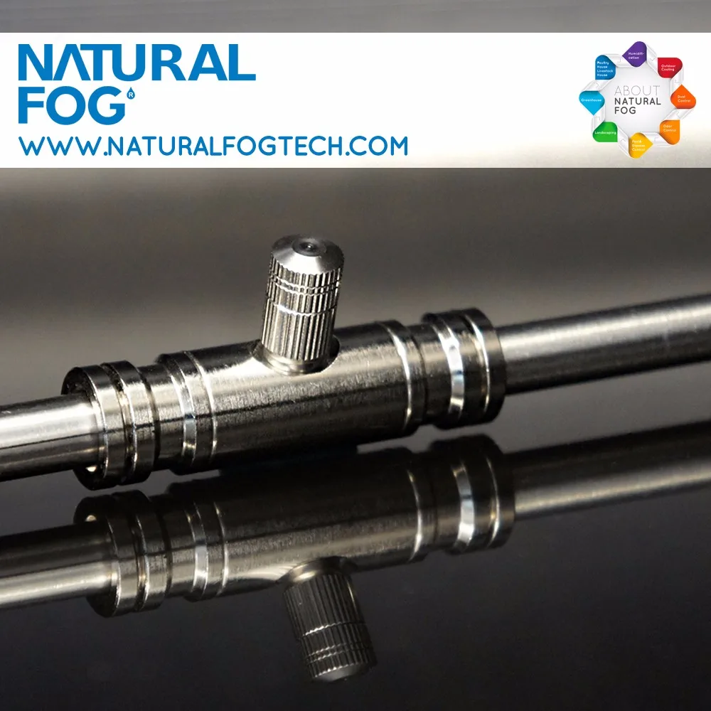 Natural Fog High Pressure Mist Nozzle Sliplock Quick Connector Fitting