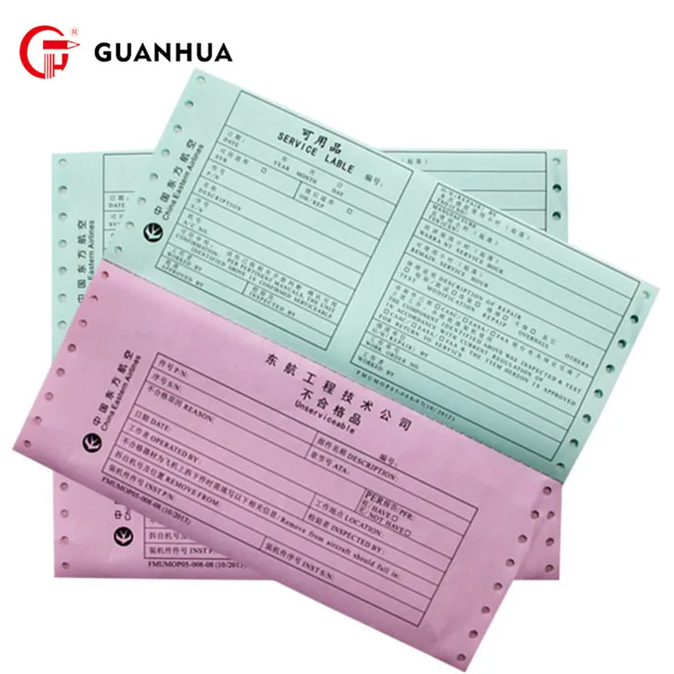 Oem computer forms paper continuous printing carbonless for company