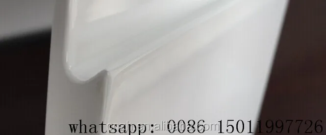 white laminate glossy mdf slat lacqure folding cabinet door with gas strut