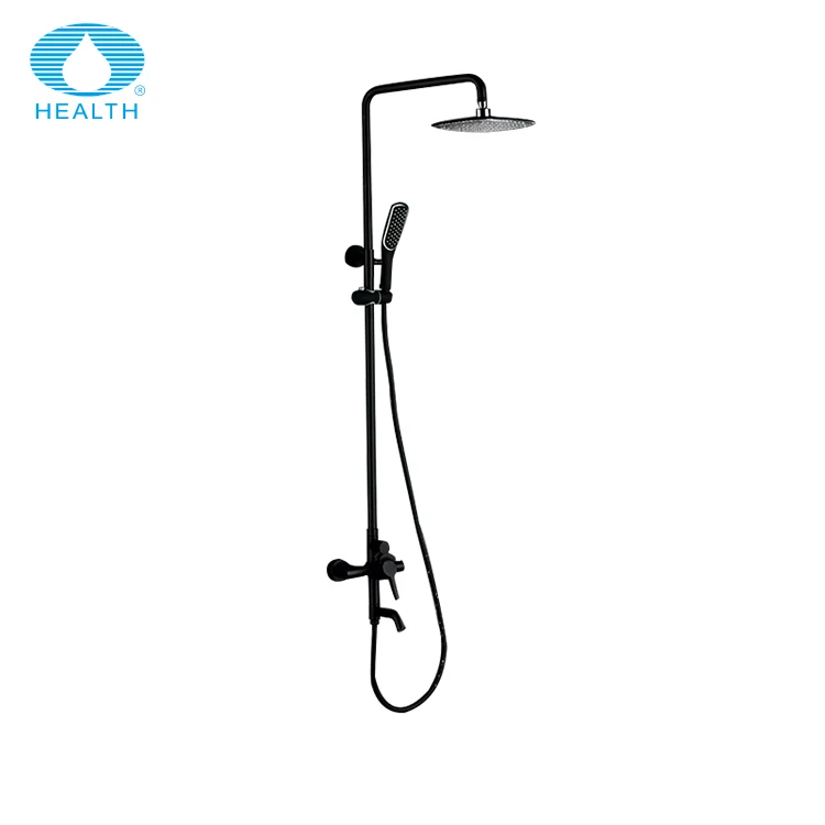 Black bathroom shower mixer tap faucet set prices