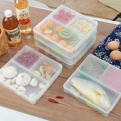 Контейнеры для хранения пищевых продуктов Многоразовые штабелируемые в микроволновой печи морозильные и посудомоечная машина безопасные контейнер