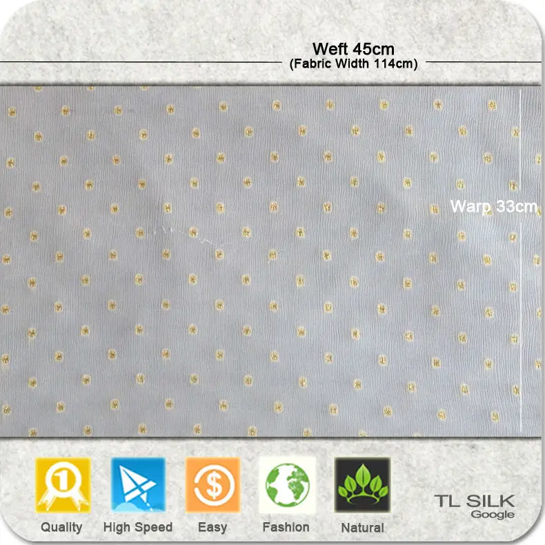 
Lurex Dot Patterned Silk Gauze Fabric upcoming TL20907-TL2099# 2015 New Design 
