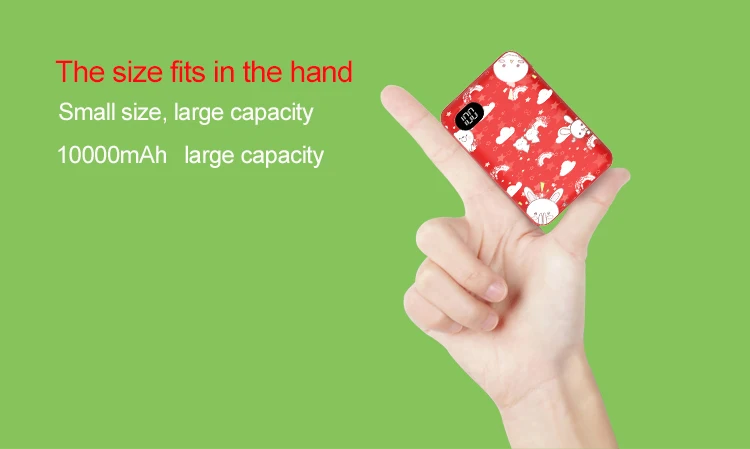 Best selling products  Customize logo portable Dual USB 10000mah LCD Indicator  mobile phone charger power bank