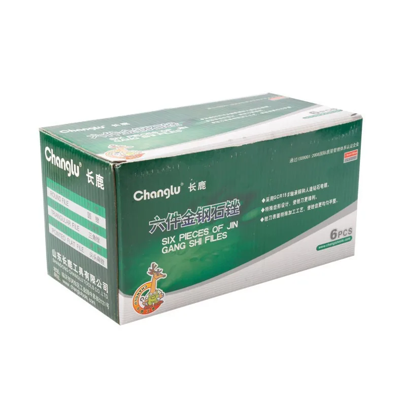 
6pcs 5*180mm diamond file set 6 in 1 file shape: square/round/half round/triangle/flat/taper <span style=