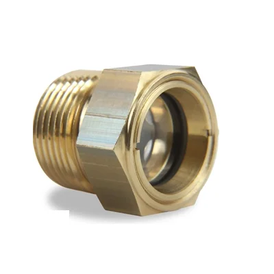 1/4 Inch NPT Pipe Thread Medium Pressure Sight Plug Fused Sight Window