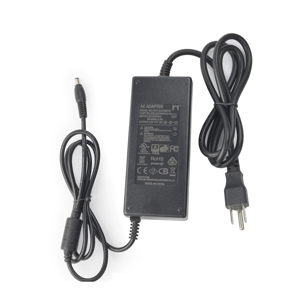 Switching power Supply 12v 96w Adaptor Transformer 12vdc Input 220v 110v 12 Volt 8 Amp Ac Dc Power Adapter 8a 4pin For Pump