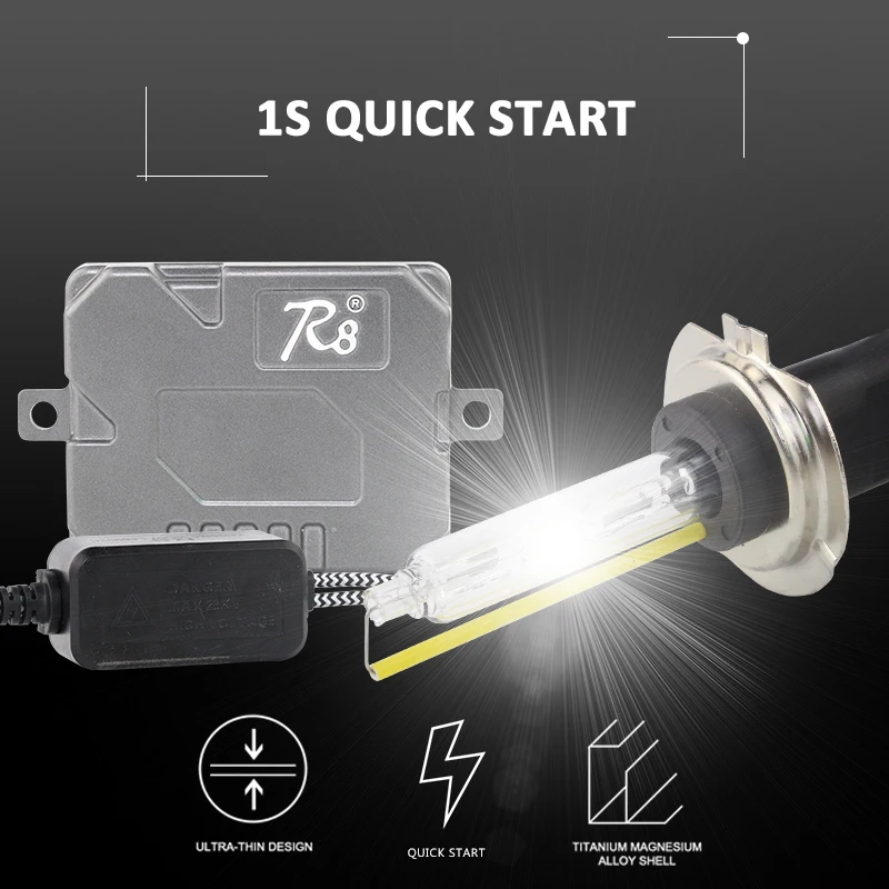 R8 55W Fast Bright HID Adjustable Ballast Quick Start Electronic Ballast Xenon AC xenon hid ballast