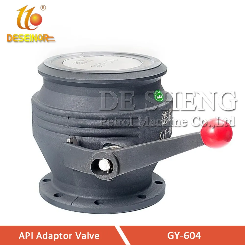 Fuel Tanker Truck API Adaptor Unloading Valve with Sight Glass