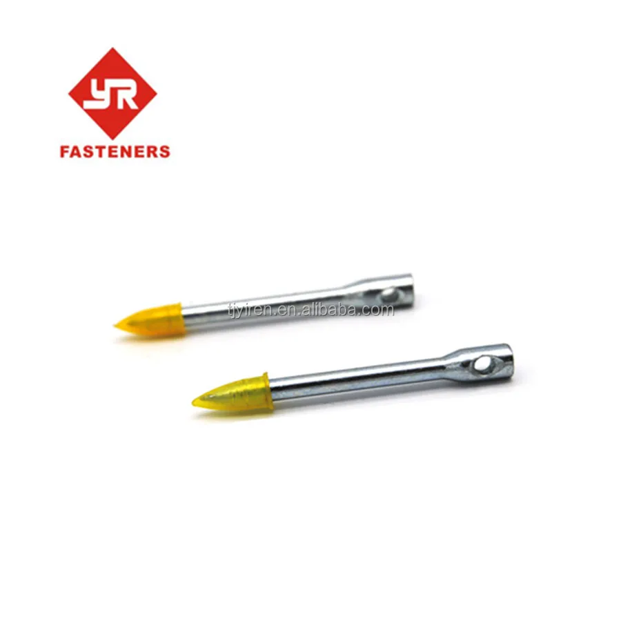 High Velocity Eyelet Drive pins with 6mm dia actuate hat