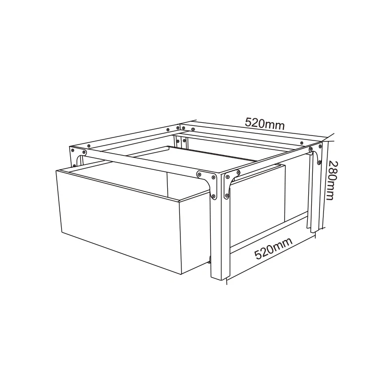 washing machine base With a storage drawer