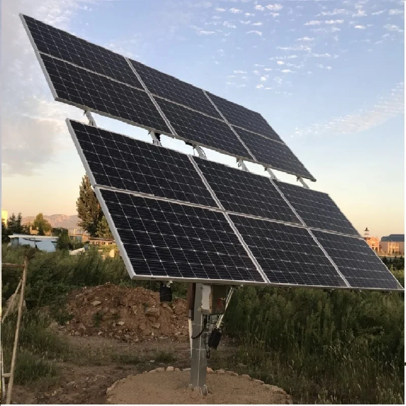 
3.6KW dual axis solar tracker rotating solar panels cost 