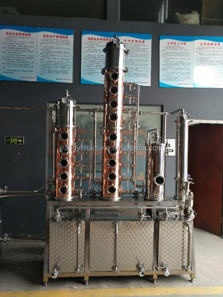 copper plate stainless steel reflux collumn still alcohol distiller/alcohol distillatio factory Whiskey & moonshine distillery