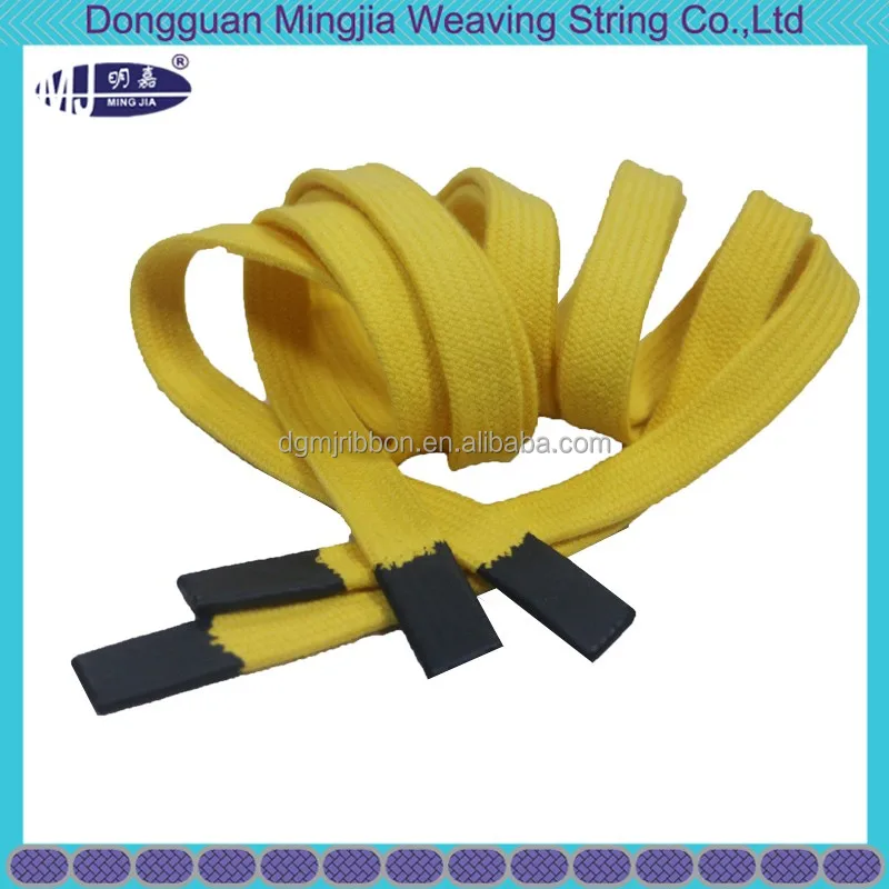 Custom hoodie drawstring flat strings with silicone tips