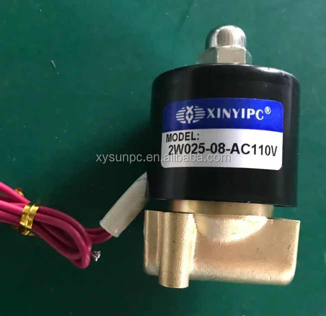 Hot sales NINGBO XINYIPC 2W Series Brass 220v ac Water oil gas solenoid valve price
