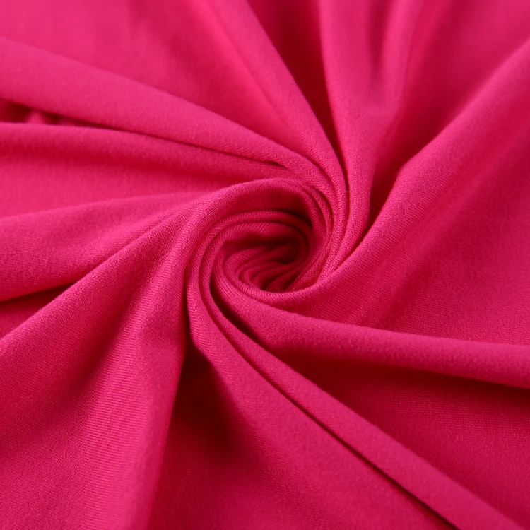 2021 fashion milk silk elastic polyester recycled brushed single jersey fabric for garment
