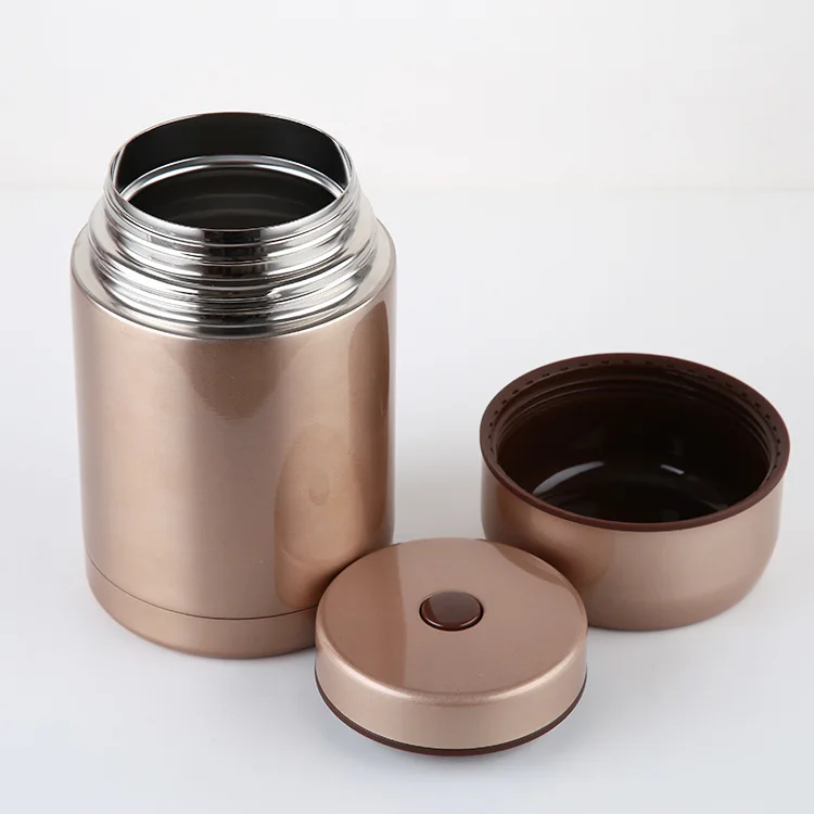 1L/800mL Double wall Vacuum food flask Stainless steel Insulated Food Jar with spoon