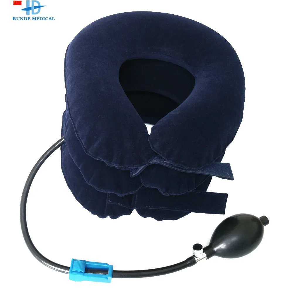 Runde Medical Double Neck Strap Traction Orthopedic Device Collar Covering Cervical Fixation