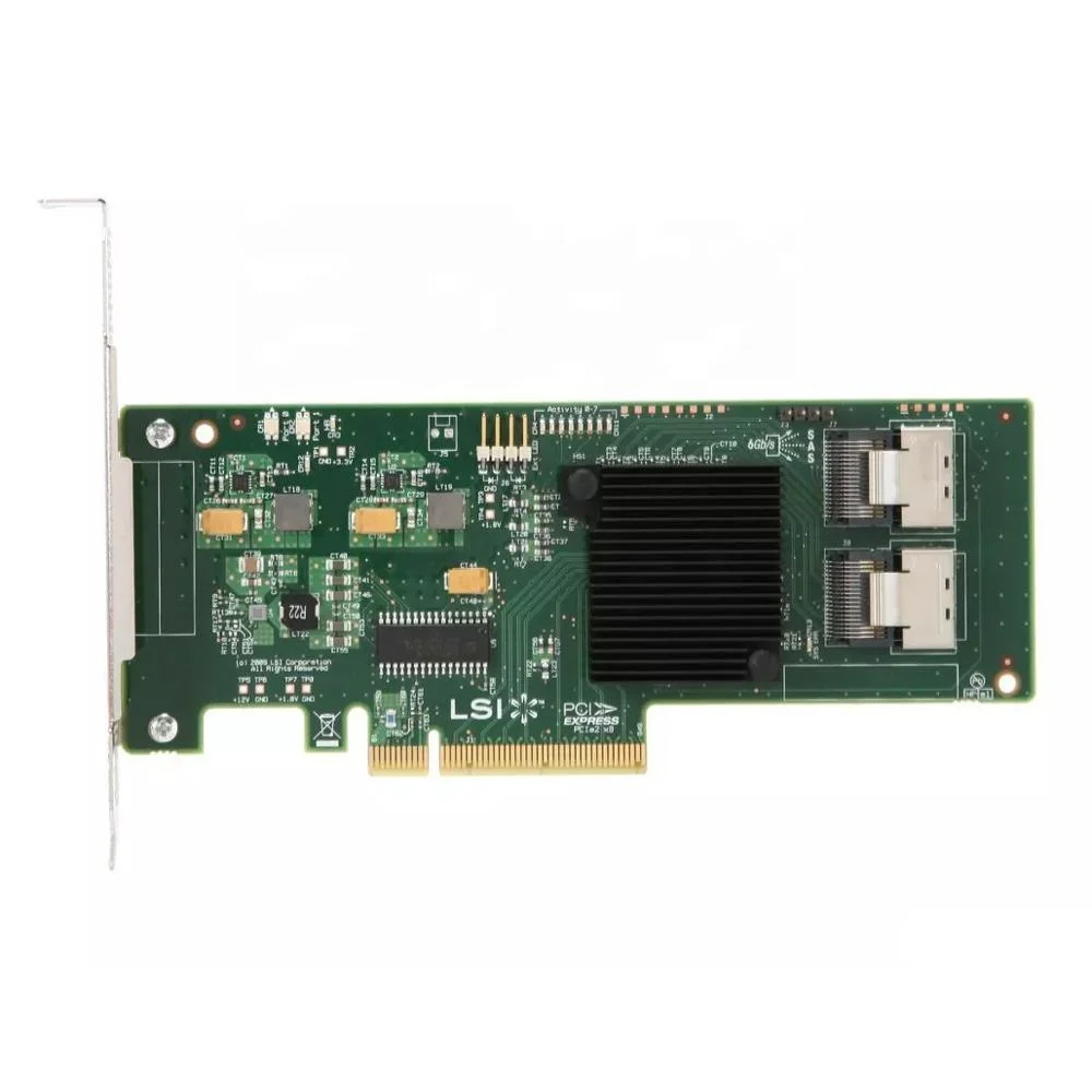 LSI SAS 9211-8i сетевой адаптер 6 ГБ/сек. Sata Sas X8 интерфейса Pci Express 2,0 Lsi Мега Raid контроллер карты