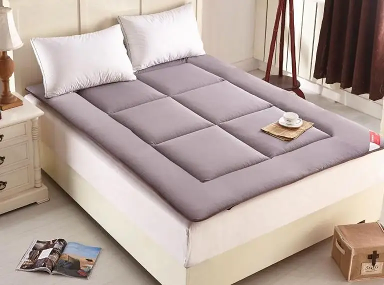 
Cheap fitted school student single bed polyester mattress topper /protector for wholesales 