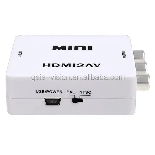 HDMI2AV Converter Mini Size HDMI to AV Converter Full HDCP 1080P hdmi converter adapter