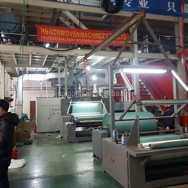 1600mm PP Spunbond Fiber Production Line Nonwoven Machinery For Shopping Bag