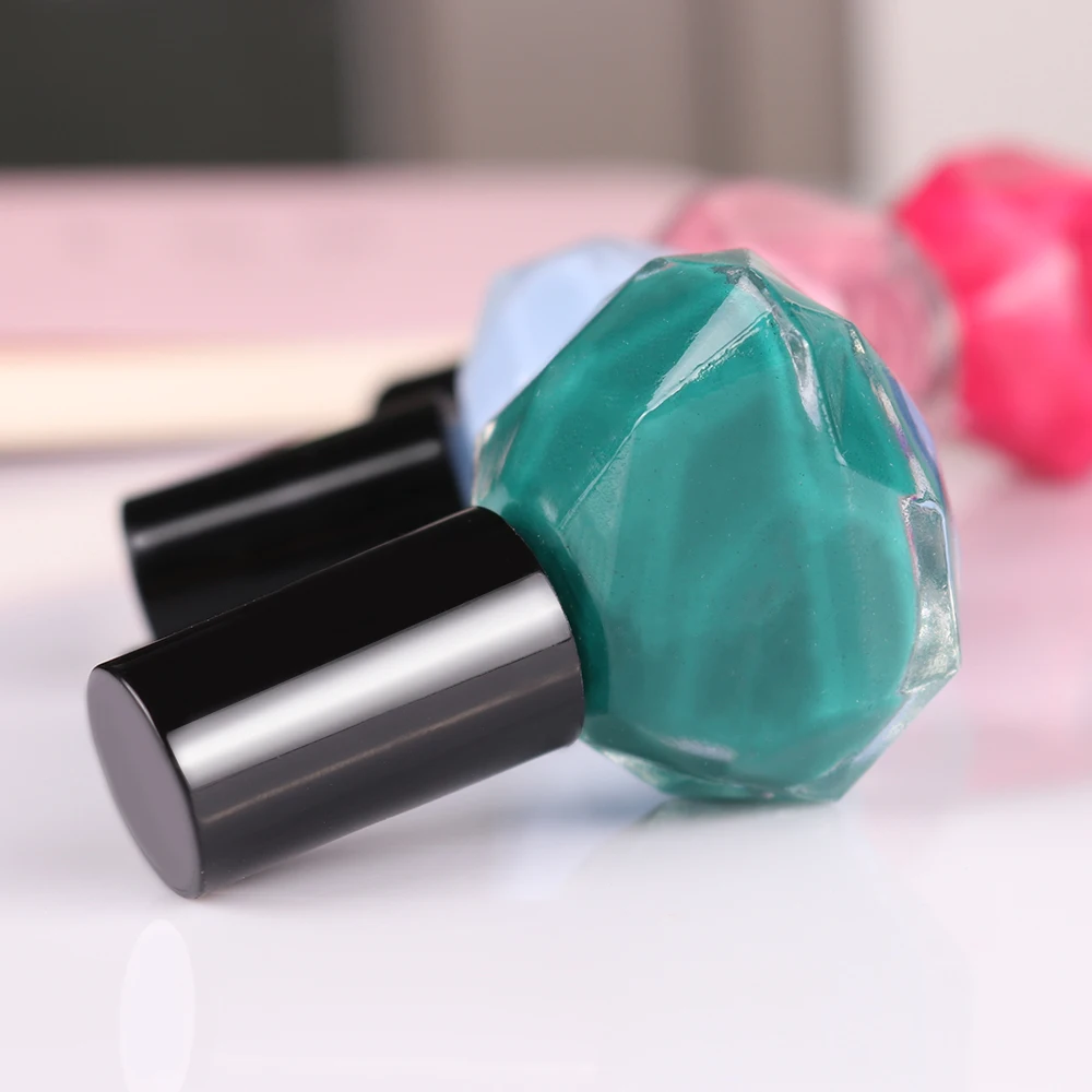 2020 Christmas Gift Green Peel Off Nail Polish Without UV LED Lamp Diamond Nails Art Quick Drying Beauty Varnish Long Lasting
