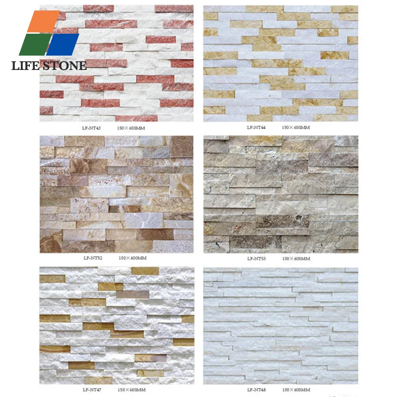 China Factory Wholesale natural slate stone wall cladding stone brick garden outdoor