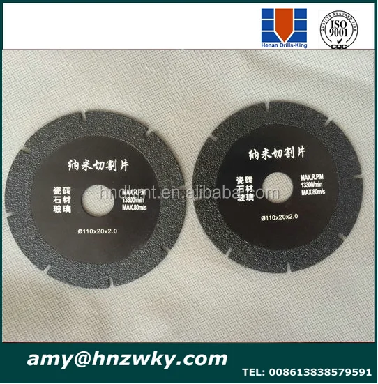 Более прочный 5 'nano glass резки алмазной пилой