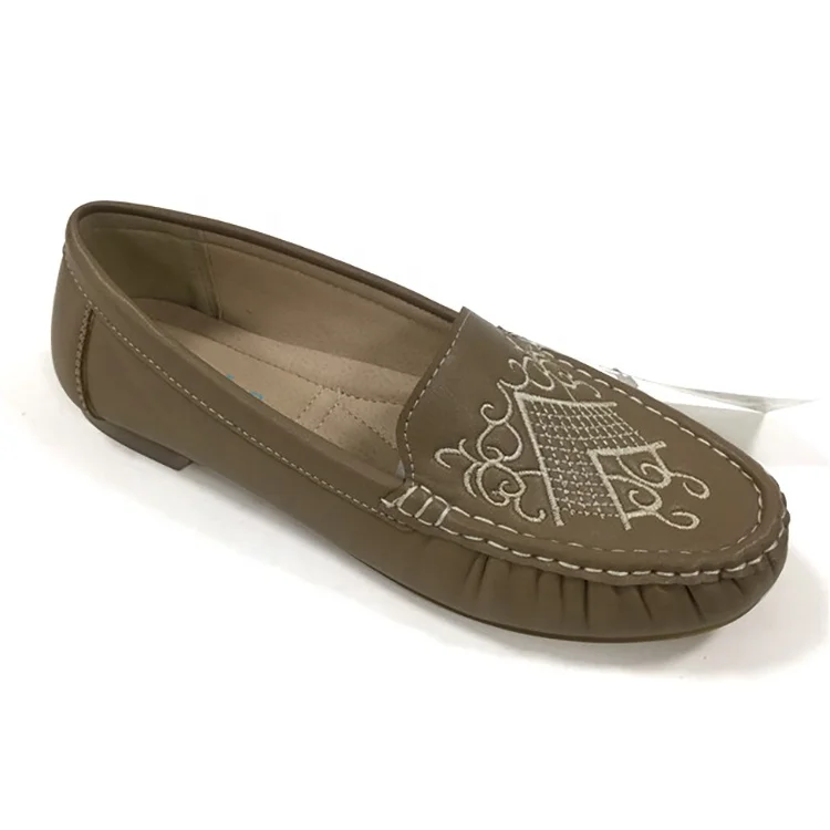 Ladies Slip on Genuine Loafers Boat Shoes Flats  Moccasins Casual Boat Shoes for Women