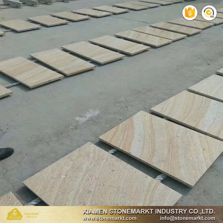
StoneMarkt China natural yellow sandstone with veins for outdoor paving tiles 