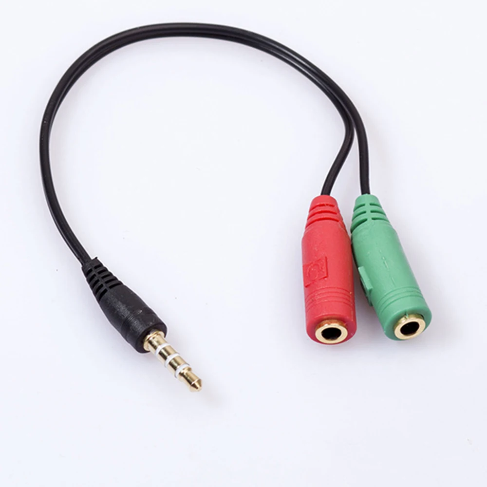 Штекер к двойному гнездовому разъему стерео аудио кабель-адаптер