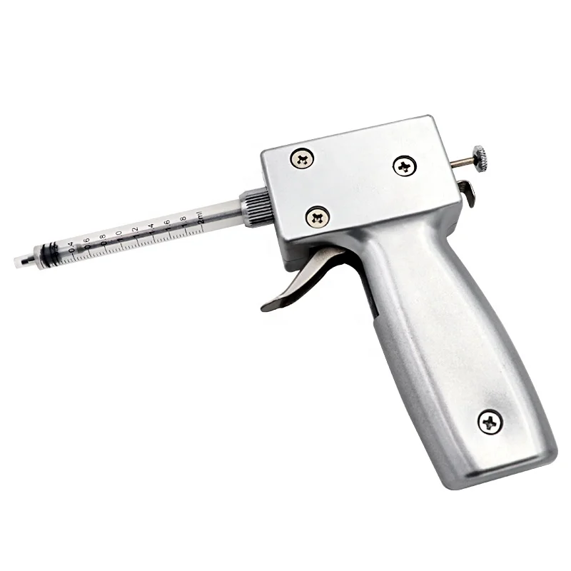 Chicken AI Syringe Semen Injector Metal Poultry Chicken Artificial Insemination Gun