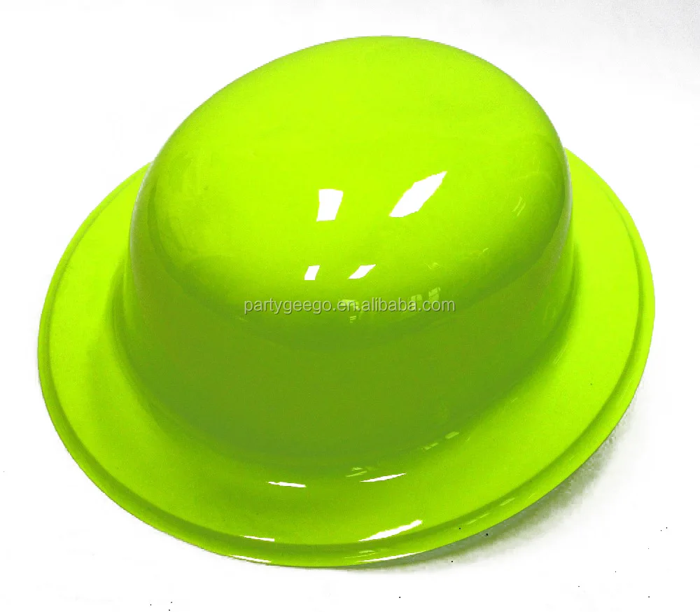 Factory Direct Sale Classic Party kit PVC Imprinted Stars Plastic Bowler Derby Hat