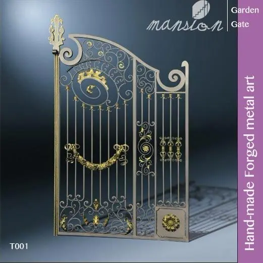 
Hand-made Galvanized Metal Gate for Farm, Garden, Villa 
