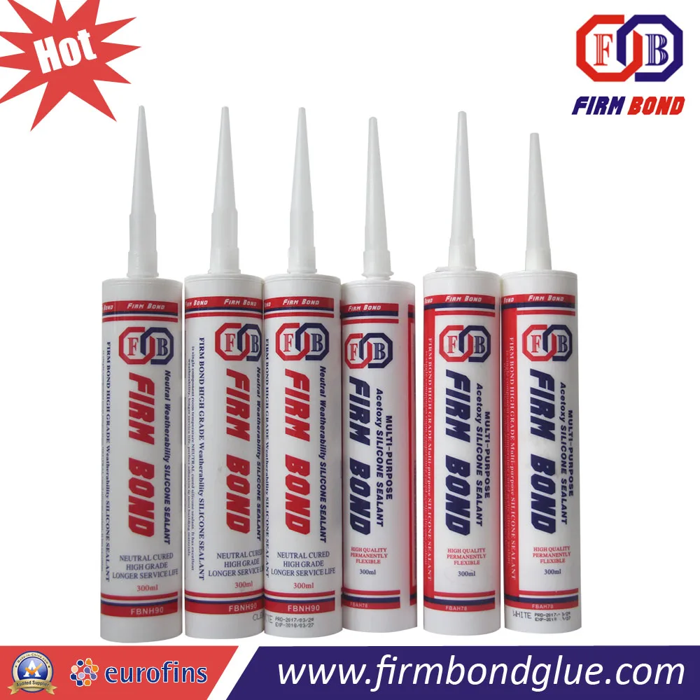100% Rtv China Supplier Excellent Quality Bathroom Acrylic Silicone Sealant