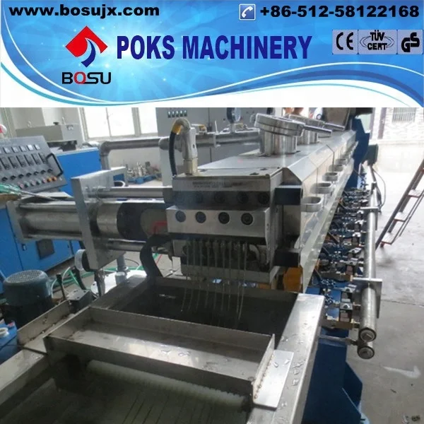 PP PE PS ABS film flakes material double stage plastic recycling granulating production line