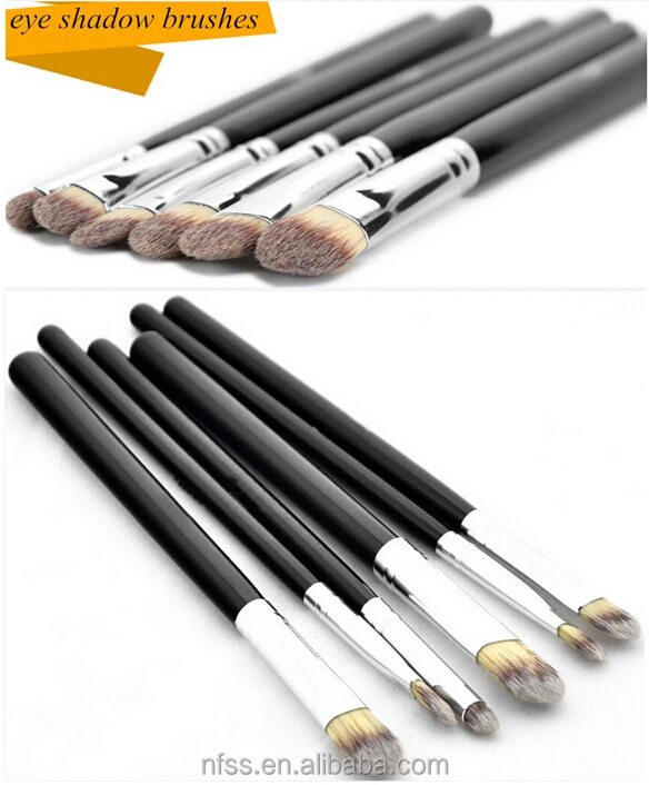 Synthetic Hair Eyeshadow Brush ,Private Label Eye Shadow Brush ,Eye Shadow Make Up Brush Set 6 PCS