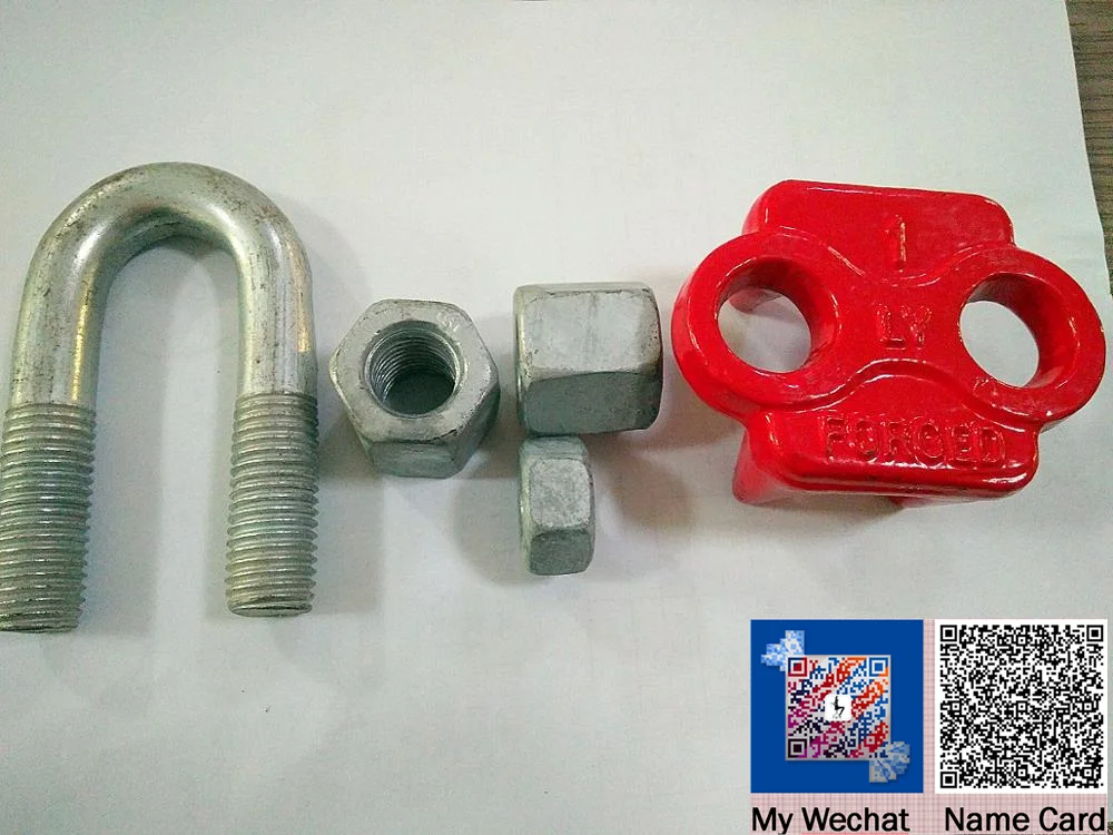 Heavy Duty Long Nut Drop Forged US Type Wire Rope Clip With Long  Nut G450