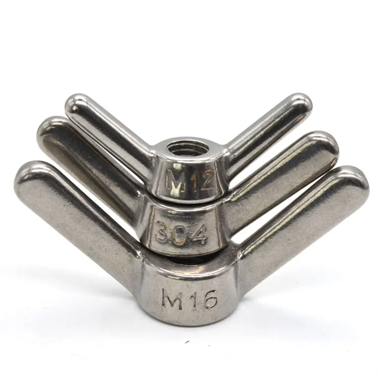 DIN 315 Wing nuts  SS304 large wing nuts din315 washered wing nut