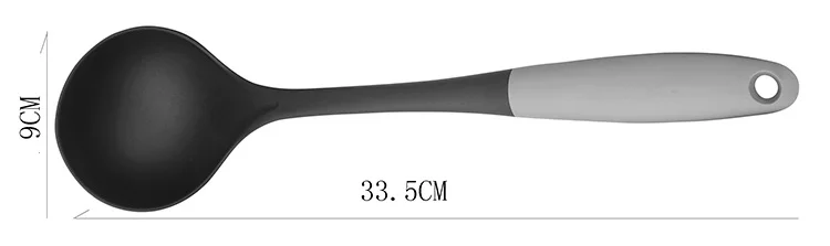 
New Design Nylon Kitchen Accessories with gray Handle 10Piece Cooking Tools Household kitchen Utensils Set 