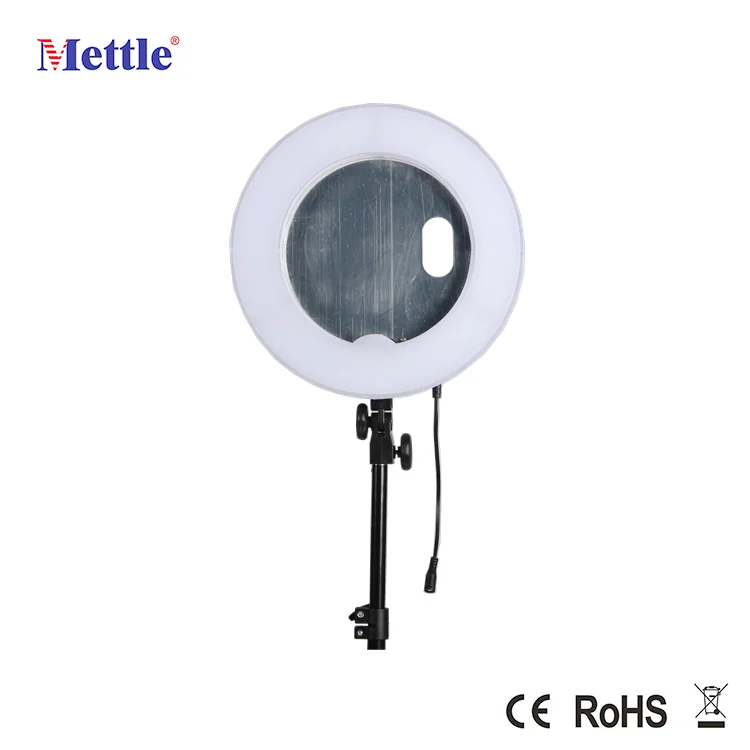Mettle 42W RL-12 LED Type Ring Light Flash Light for Makeup and Video 180 pcs LED Light for DSLR Camera and Smartphone