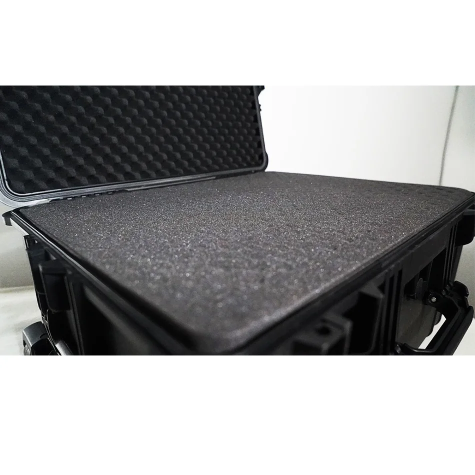 
Large plastic case storage box plastic tool box trolley Hard tool trolley case with foam 